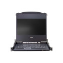 ATEN 8-Port KVM PS/2+USB, OSD, rack, 17" Slideaway LCD