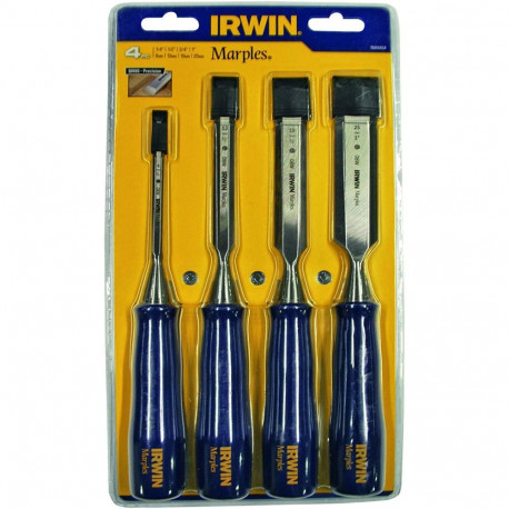 IRWIN WOOD CHISEL BLUE-CHIP SET 4pcs 6,13,19,25mm TYPE M444