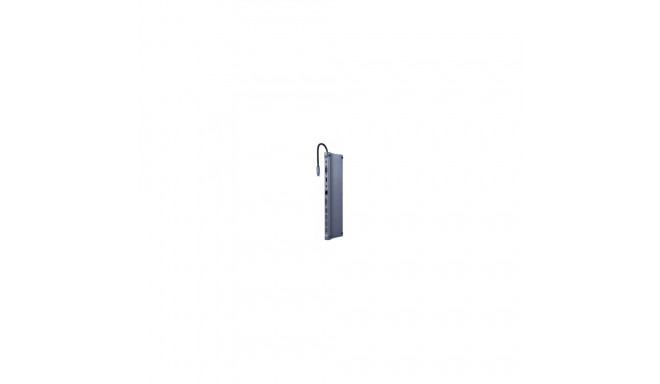 Gembird A-CM-COMBO11-01 Type-C (HDMI + VGA + PD + kaardilugeja + LAN + 3,5 mm audio)