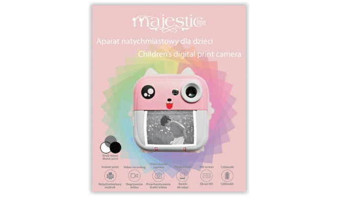 MajesticLine roosa laste kiirkaamera