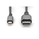 Digitus 8K DisplayPort adapterkaabel, Mini DP–DP, 2 m | DB-340106-020-S | DisplayPort–DisplayPort