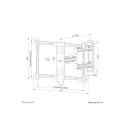Neomounts WL40S-850BL16 täisliikuv, kallutatav, pööratav must teleri seinakinnitus 40-70", maksimaal