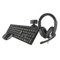 Trust Qoby keyboard RF Wireless Black