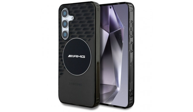 Cas AMG läbipaistev rombidega MagSafe Samsung Galaxy S25 must