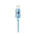 Kabel USB do iP Baseus Crystal Shine, 2.4A, 1.2m (niebieski)