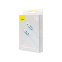 Kabel USB do iP Baseus Crystal Shine, 2.4A, 1.2m (niebieski)