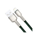 USB cable for Lightning Baseus Cafule, 2.4A, 1m (green)