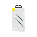 USB cable for Lightning Baseus Cafule, 2.4A, 1m (green)