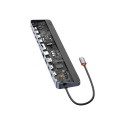 Hub 12w1 Baseus EliteJoy Gen2 series USB-C do 2xHDMI+ 3xUSB 3.0+ PD+ DP+ SD/TF+ RJ45+Type-C+ 3.5mm (