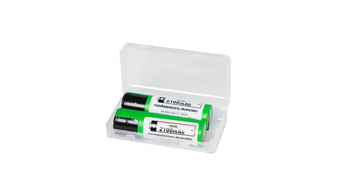 85-585# akumulaator 18650 li-ion 2 tk 2100mah klemmidega 3,6v Sony/Murata