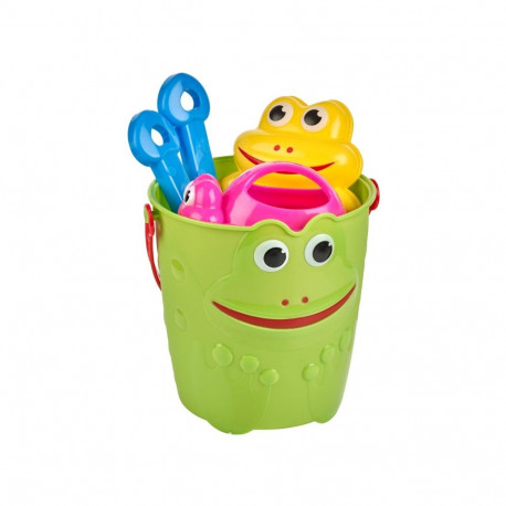 Sand Bucket "Frog" of 5 pcs BECO 95033