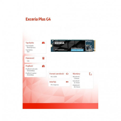 SSD Exceria Plus G4 1TB PCIe Gen5x4 10000/7900