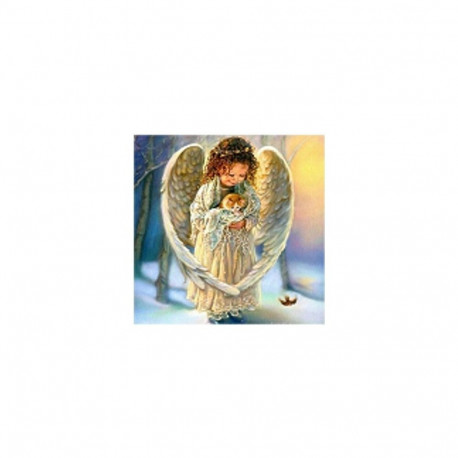 Diamond mosaic - Angel with a Kitty