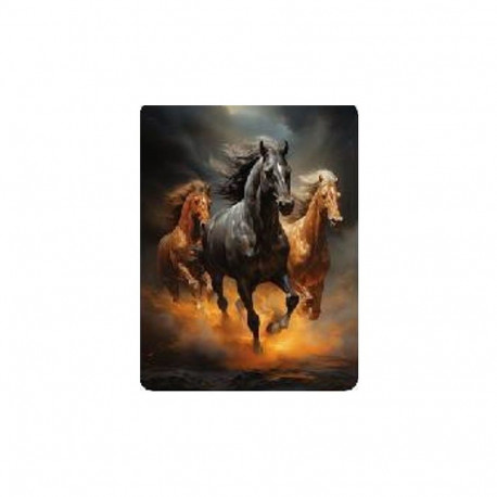 Diamond Mosaic - Three Galloping Horse