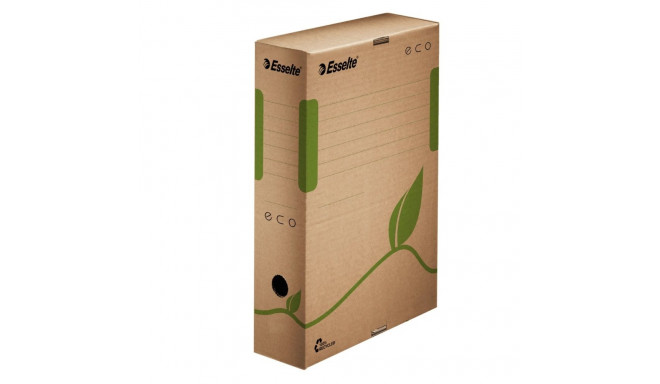 Arhiivikarp A4 8 cm Esselte Eco, 327x233 x80 mm, pruun recycled