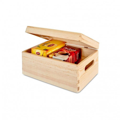 WOODEN BOX WITH LID 315000 30X20X13.5CM