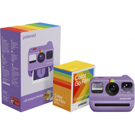 Polaroid Go Gen 2, purple + Color Film Bundle (16 photos)