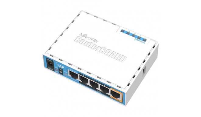 MikroTik hAP RB951Ui-2nD RouterOS L4 64MB RAM 5xLAN 2.4GHz 802.11b/g/n 1xPoE