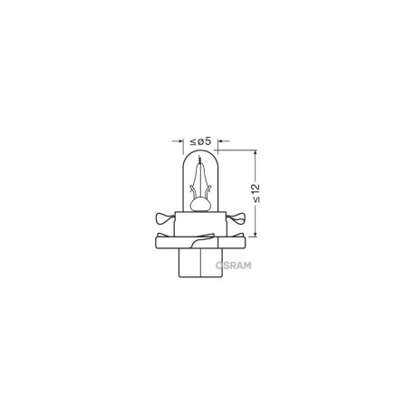 12V 2W BX8.4D HELEROHELINE KARBIS