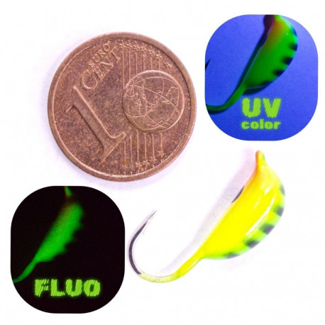 Ice Fishing Jig Spider Riga Banana 6mm/2.25g 360P