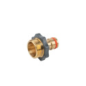 BRASS SOFT tarvikuadapter väliskeermega 3/4", messing