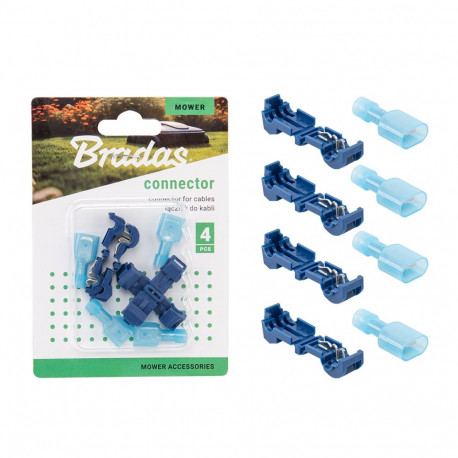 Connector for cables with maximum diameter 3,4mm BLUE