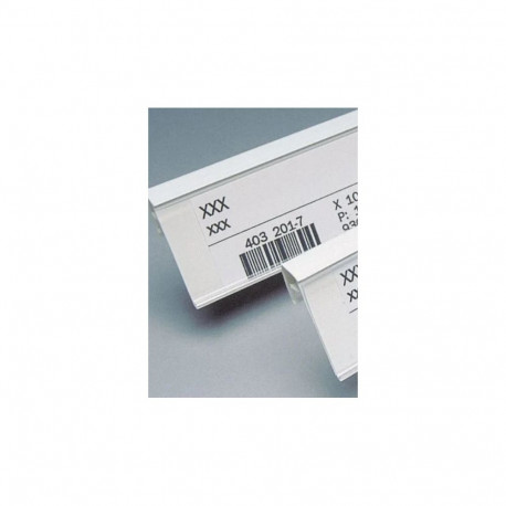 Hinnariba traatriiulile KE39-L/W 885mm / läbipaistev või valge, 1 tk