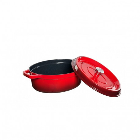 OVAL POT WITH A LID. 5.6L CAPACITY