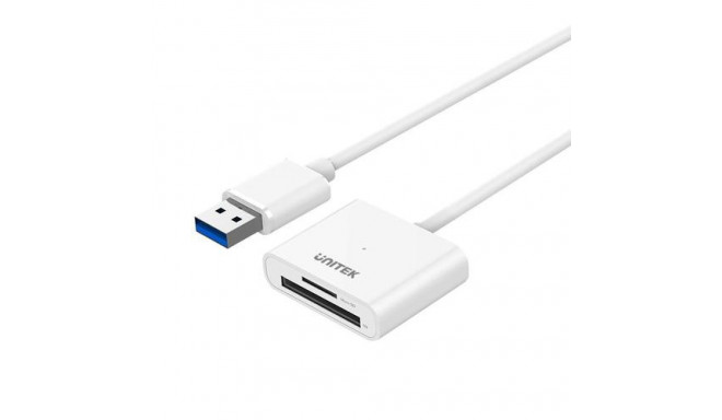 UNITEK Y-9321 card reader USB 3.2 Gen 1 (3.1 Gen 1) Type-A White