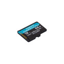 Kingston Technology 64GB microSDXC Canvas Go Plus Gen4 200R A2 U3 Single Pack w/o ADP