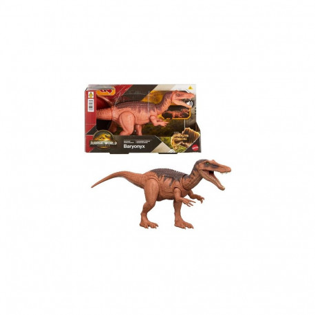 Jurassic World Rebirth Wild Roar Baryonyx Dinosaur Toy, Tail Controlled Attack Chomp &amp; Sound