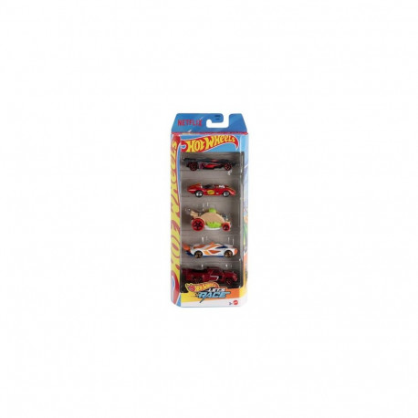 Hot Wheels Let’s Race 5-Pack, Set of 5 1:64 Scale Die-Cast Toy Race Cars from the Netflix Series