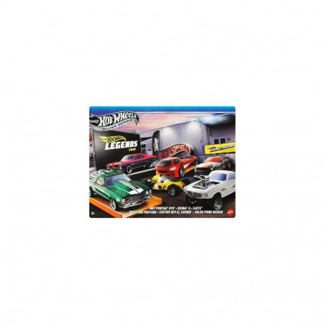Hot Wheels 1:64 Scale Die-Cast Toy Cars &amp; Trucks, Set of 6 HW Legends Vehicles (Styles May V