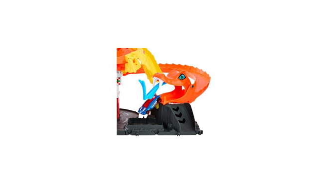 Hot Wheels City Pizza Slam Cobra Attack Playset &amp; Toy Car, Featured in Netflix Series “Let’s