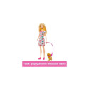 Barbie Doll with a Toy Pup and Dog in a Wheelchair, Plus Pet Accessories