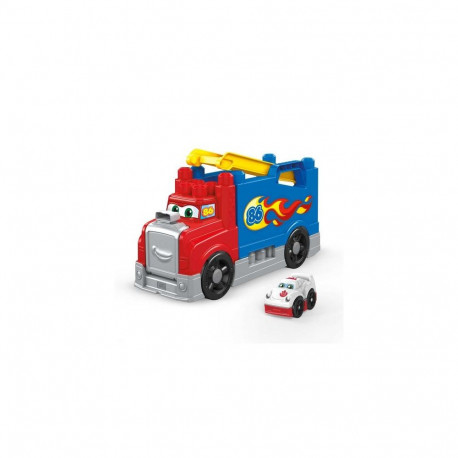 MEGA BLOKS Build & Race Rig Fisher-Price Toy Blocks with Sounds (16 Pieces) for Toddler