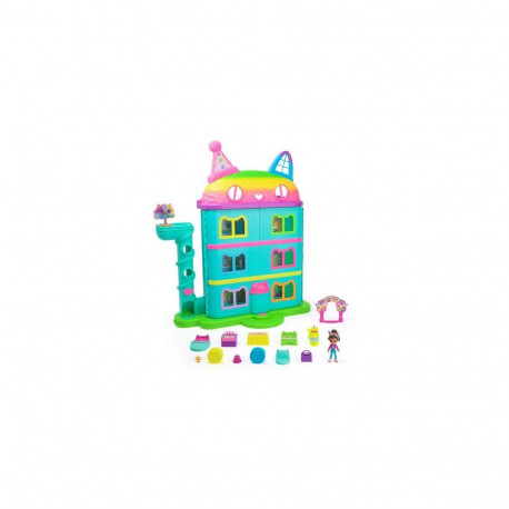 Gabby's Dollhouse , 14 Pc Celebration Dollhouse, 25-Inches Tall, with Toy Figures, Doll Hou