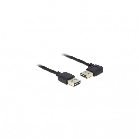 DeLOCK 5m USB 2.0 A m/m 90° USB cable USB A Black
