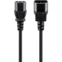 Goobay Extension Lead with C13 socket and C14 plug, 5 m, Black