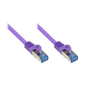 Alcasa Cat6a 1.5m networking cable Violet S/FTP (S-STP)