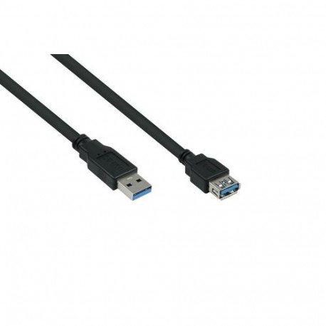 Alcasa UK30P-ASA-050S USB cable USB 3.2 Gen 1 (3.1 Gen 1) 5 m USB A Black