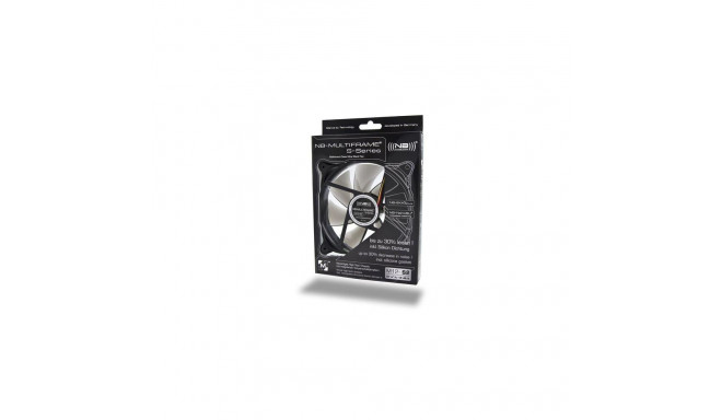 Noiseblocker M12-S2 computer cooling system Computer case Fan Black, Grey
