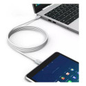 Techly ICOC-MU4-40G240W1 USB cable USB4 Gen 3x2 1 m USB C White