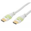 Techly 5m High Speed ​​HDMI Cable with Ethernet A/A M/M White ICOC HDMI-4-050WH