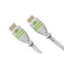 Techly 5m High Speed ​​HDMI Cable with Ethernet A/A M/M White ICOC HDMI-4-050WH