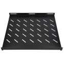 Extralink Fixed shelf 1U 600mm Black 19&quot;, 602 x 472mm, for 800mm depth cabinets