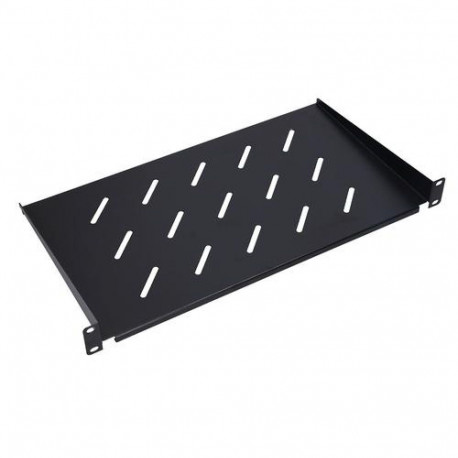 Extralink Shelf 1U 250mm Black 19", for wall cabinets