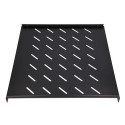 Extralink Fixed shelf 1U 600mm Black 19&quot;, 602 x 472mm, for 800mm depth cabinets