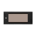 Extralink Rack cabinet Premium 4U 600x450 Black tool-free mounting, wall-mounted