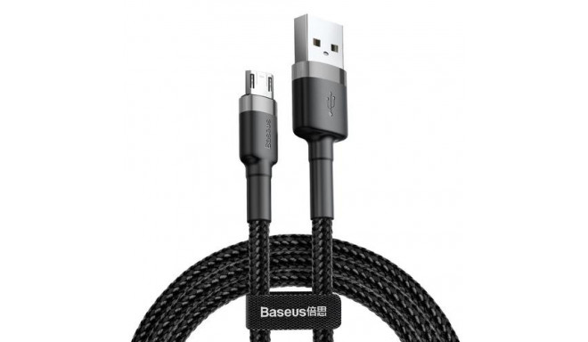 Baseus CAMKLF-CG1 USB cable 2 m USB A Micro-USB B Black, Grey